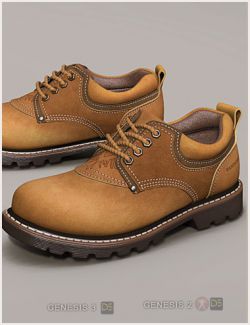 Short Boots for Genesis 2 & 3 Male(s)