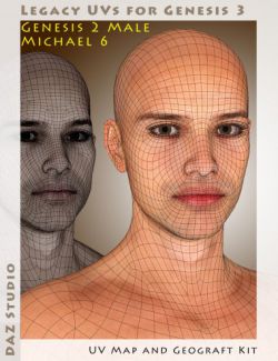 Legacy UVs for Genesis 3: Genesis 2 Male and Michael 6