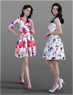 H&C Fit & Flare Dress for Genesis 3 Female(s)