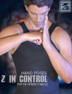 Z In Control - Hand Poses for the Genesis 3 Male(s)