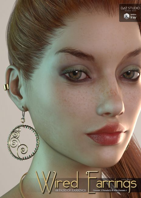 SV's Wired Earrings for Genesis 3 Female(s)