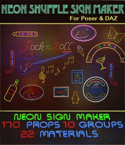 Neon Shuffle Sign Maker