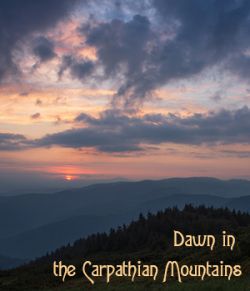 Dawn in the Carpathian Mountains