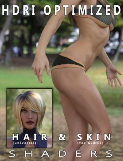 HDRI Optimized Skin & Hair Shaders