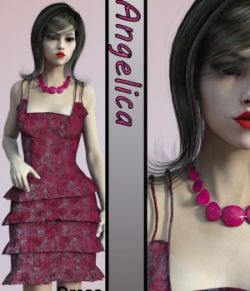 Angelica Dress for Genesis 3 Female