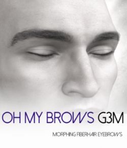 Oh My Brows Morphing Eyebrows for Genesis 3 Male