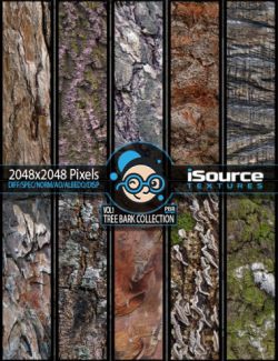 Bark Collection Merchant Resource- Vol1 (PBR Textures)