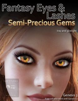 Fantasy Eyes- Semi Precious Gems and Lashes