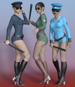 Cosplay Cop Costume for Genesis 3 Female(s)