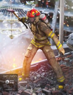 Firefighter Uniform for Genesis 3 Male(s) and Genesis 2 Male(s)