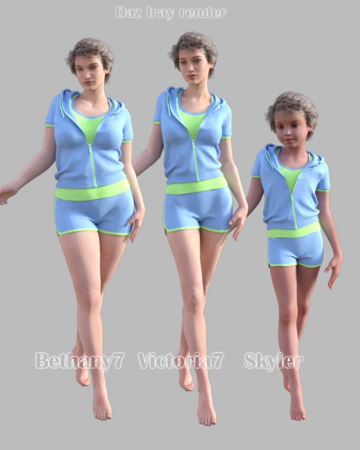 GaoDan Sportswear 15  3d Models for Daz Studio and Poser