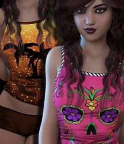 Sublime Couture Top & Shorts Genesis 3 Female(s)