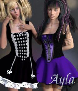 Ayla Dress & Jewels for G3F