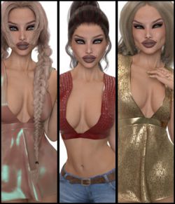 VERSUS- Fashion Blizz Flowy Sheer Top for Genesis 3 Female(s)