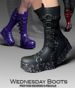 Wednesday Boots for G3F