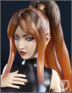 Strong Ponytail Stylized Hair for Genesis 3 Female(s)