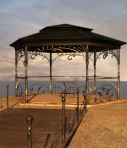 Old Gazebo for Daz Studio Iray