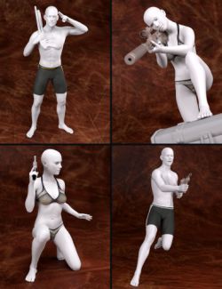 Trigger Happy Poses for Genesis 2 and Genesis 3 Male(s) and Female(s)