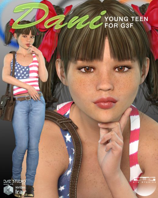 Click here to see preview images for "DTG Studios' Dani for G3F" DTG Studios' Dani for G3F