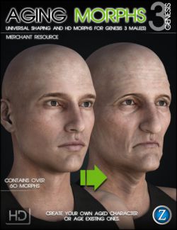 Aging Morphs 3 for Genesis 3 Male(s)