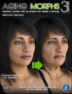 Aging Morphs 3 for Genesis 3 Female(s)