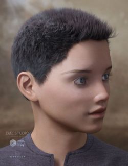 Tyler Hair for Genesis 2 & 3 Male(s)