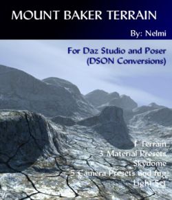 Mount Baker - Terrain for Daz Studio and Poser