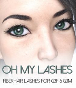 Oh My Lashes Fiberhair Eyelashes for G3F & G3M