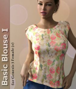 Basic Blouse I for Genesis 3 Female(s)