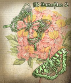 FB Butterflies 2 Brushes, PNGs, Vectors, Shapes - Merchant Resource