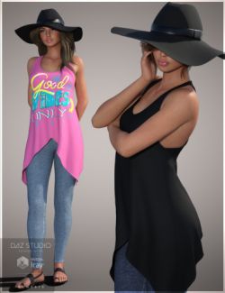 Hip Hop Outfit Genesis 3 Female(s)  3d Models for Daz Studio and Poser