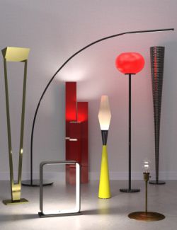 Lamp Light: Floor Lamps for Daz Studio