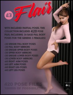 i13 Flair Pose Collection for the Genesis 3 Female(s)