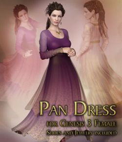 Pan Dress for Genesis 3 Female