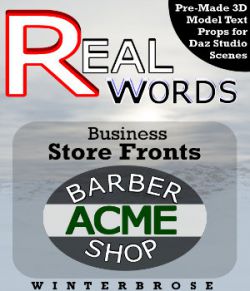 REAL-WORDS: Business Storefronts for Daz Studio