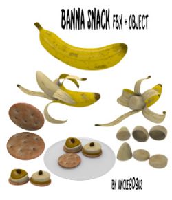 Banana Snack FBX OBJ