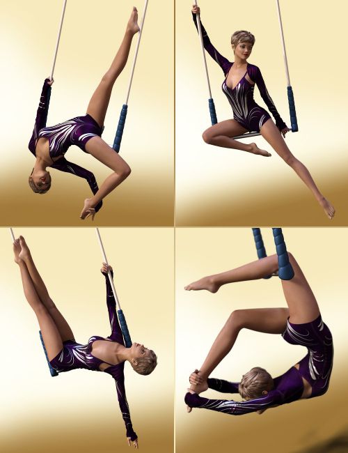 Aerial Suspended Instant Poses for Genesis 3 Female(s)
