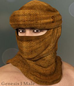 Desert Headwear for Genesis 3 Males