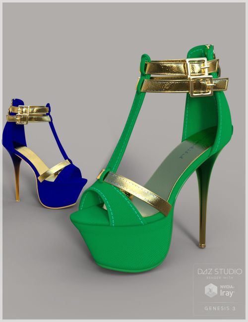 Cool Heels for Genesis 3 Female(s) | 3d Models for Daz Studio and Poser