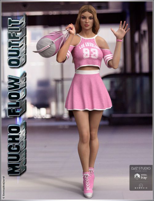 Teenage Girl Cheerleader Rigged 3D model rigged