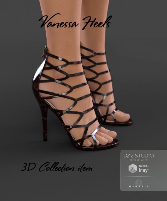 Vanessa Heels for Genesis 3 Female(s)