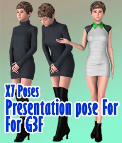X7 Poses Presentation pose For G3F