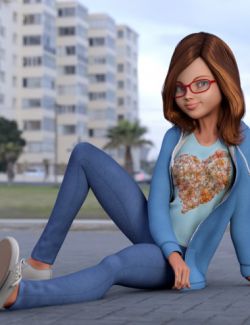 Stylized Megan Clothing and Glasses for Genesis 3 Female(s)