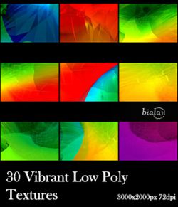 30 Vibrant Low Poly Textures
