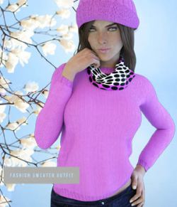 X-FashionSweater Outfit for Genesis 3 Females