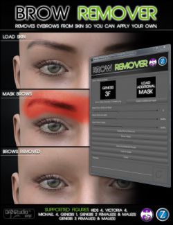 Brow Remover for Daz Studio