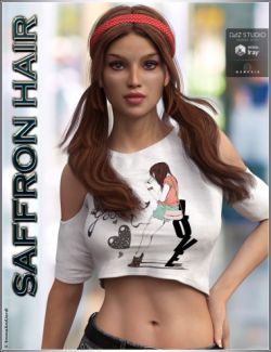 Saffron Hair for Genesis 3 Female(s)