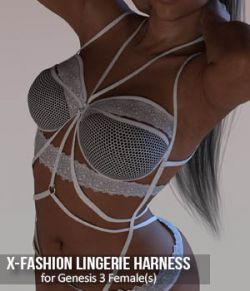 X-Fashion Lingerie Harness for Genesis 3 Females