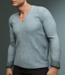 Lowneck Sweater for Genesis 3 Male(s)