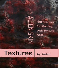 10 Seamless Alien Skin PBR Textures and Texture Maps - Gaming Assets